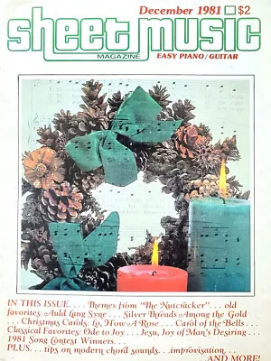 VINTAGE/USED - Sheet Music Magazine - December 1981 • $10