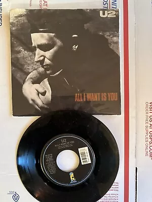 U2~All I Want Is You~45 RPM Picture Sleeve Near Mint • $6