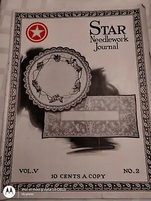 Vintage Star Book Of 100 Edgings 1942 American Thread Co. Crochet Tat Knit Craft • $19.95