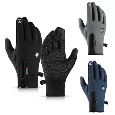 Motorbike Winter Thermal Gloves Windproof Warm Motorcycle Riding Racing Sports • $14.99