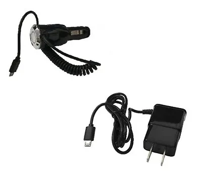 Car Charger + Wall Charger For Motorola Milestone Droid 2 R2-D2 Global A956 A955 • $14.98