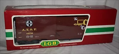 LGB No. 45913 ATSF Santa Fe Chief Boxcar #123736 - G Scale In Box • $49.99