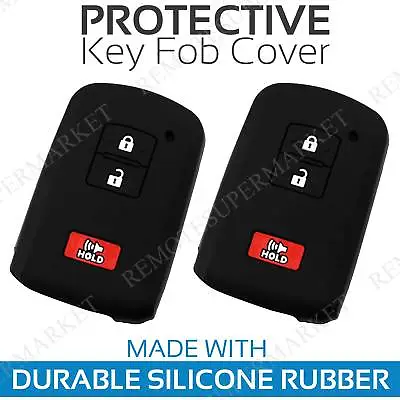 2 Key Fob Cover For 2015-2018 Toyota Tacoma Remote Case Rubber Skin Jacket • $9.95