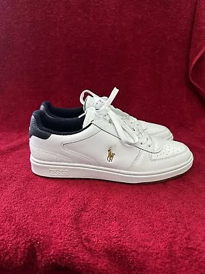 Mens Size 10.5 Ralph Lauren Polo Court Leather Shoes 17953 • $70