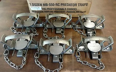 12 Mb 550 Closed Jaw 2 Coil Coyote Trap Minnesota Brand Bobcat Fox Traps  • $278.95