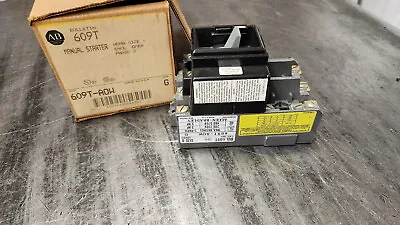 ALLEN BRADLEY 609T-AOW 609T-A0W Manual  Motor Starter Size-0 3Ph NEW SURPLUS • $240