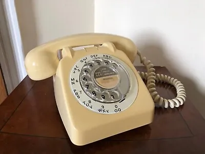 Vintage 1966 706L GNA 66/1 GPO Telephone Cream Rotary Dial UNTESTED • £28
