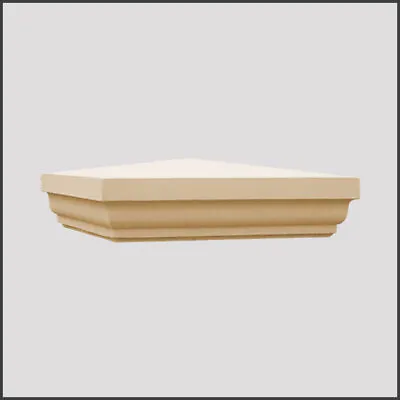 Fluted Pier Cap 580mm X 380mm Cast Stone 3 Colours Free UK Mainland Delivery • £114.99