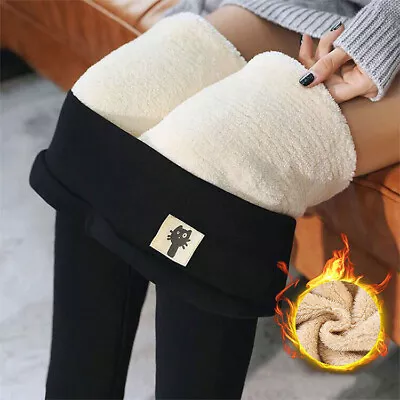 £6.99 • Buy Ladies Women Thick Winter Thermal Leggings Fleece Lined Warm Stretchy Leggings
