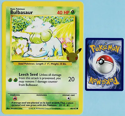 JUMBO Pokemon Card First Partner Bulbasaur 44/102 Oversized Promo • $2.99