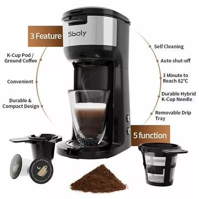 Single-Serve Coffee Maker K-Cup Stainless Steel Coffee Machine For Office • $56.99