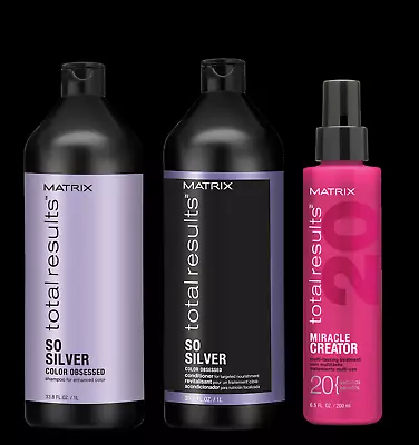 £50.89 • Buy Matrix Total Results - So Silver Duo (1000ml) & Miracle Creator 200ml