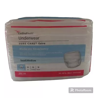 Covidien Sure Care Extra 1840 Adult Disposable Pull On Up Underwear Diapers S/M  • $19.94