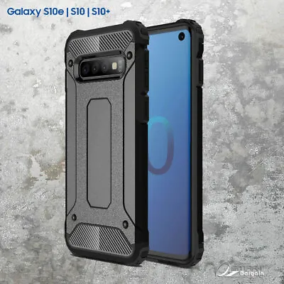 Black Armor Heavy Duty Hybrid Case Cover For Samsung Galaxy S10 5G S10e • $6.99