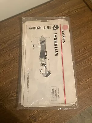 Vintage 1:48 Scale Plastic Model Airplane Kit Lavochkin LA-5FN Vaccuum Formed • $15