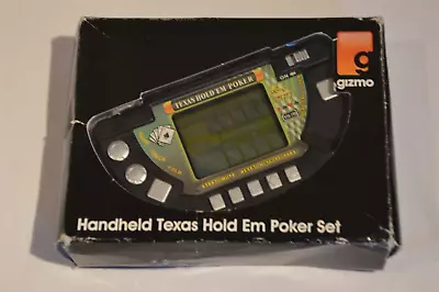 Gizmo Handheld Texas Hold Em Poker Set LCD Electronic Game + Instructions • £9.95