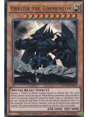 MVP1-ENSV5 Obelisk The Tormentor-Ultra Rare-LIMITED EDITION-Mint-YuGiOh TCG Card • £6.99