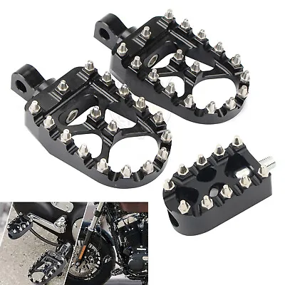 CNC MX Style Foot Pegs Shifter Peg Pedals For Harley Touring Dyna Softail Bobber • $29.98