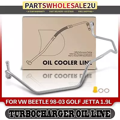 Turbocharger Oil Feed Line For VW Jetta Golf Beetle Clasico 1.9L Diesel Pressure • $31.99