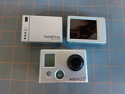 GoPro Hero 2 + LCD Bacpac YHD517L + Battery Backpac Untested Lot • $39.99