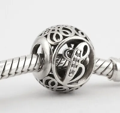 Pandora 925 Charm | Sphere Alphabet Letter B Charm | Genuine • £19.99