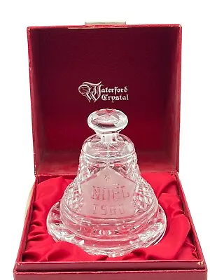 £38.28 • Buy Vintage WATERFORD CRYSTAL Collectible Bell 1980 Noel Christmas Holiday RED BOX