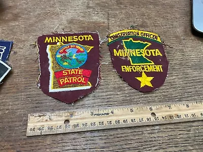 Lot Of 2 Minnesota Vintage Patches State Patrol Conservation Officer • $7.25