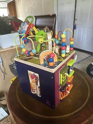 B. Toys Wooden Activity Cube - Zany Zoo • $27