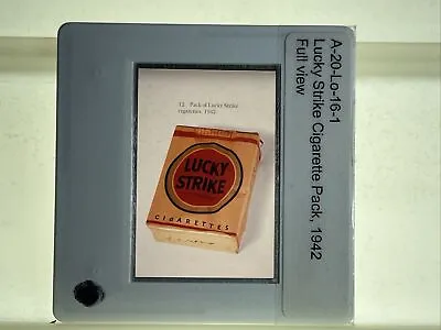 $9.71 • Buy Raymond Loewy “Lucky Strike Cigarette 1942” Industrial Design 35mm Art Slide