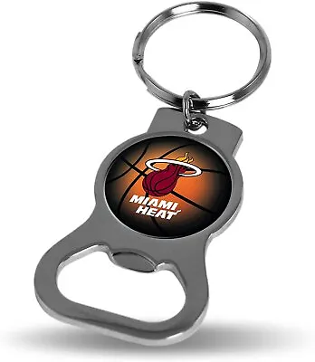 Miami Heat Premium Metal Bottle Opener Keychain Decal Emblem Basketball • $10.79