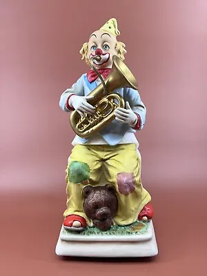 Tuba Playing Clown Melody In Motion Spotlight Musical Porcelain Figure • $10.50