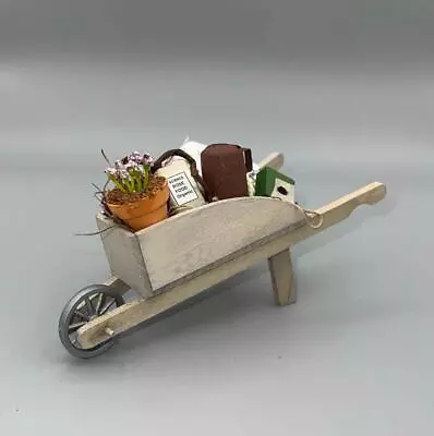 Miniature Dollhouse 1:12 Scale - Spring Wheelbarrow Decorated - G0811 • $23.99