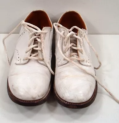 $24.49 • Buy Vintage All White Girls Saddle Shoes Great Condition Worn 
