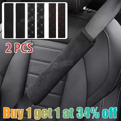 1-4 Car Seat Belt Cover Pads Car Safety Cushion Covers Strap Pad For Adults Kids • £3.36