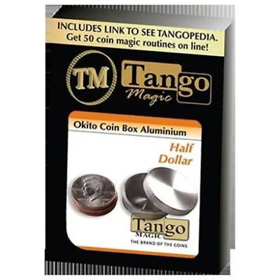 Okito Coin Box Aluminum Half Dollar (A0004) By Tango Magic • $19.99