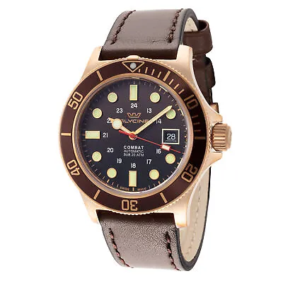 Glycine Men's GL0375 Combat Sub 42 Bronze 42mm Automatic Watch • $591.51