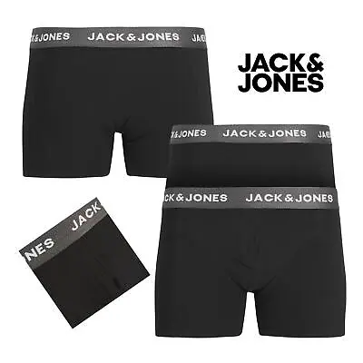 £16.99 • Buy 3 Pack Men's Trunks Jack & Jones Boxer Shorts Cotton Multipack Underwear