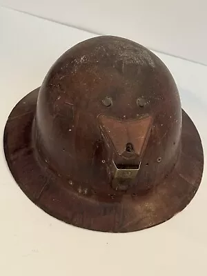 Vintage Hard Hat Helmet Skull Iron Worker Construction Worker Miner Full Brim • $40