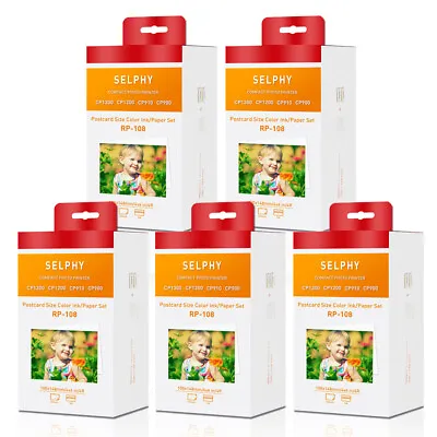 Canon KP-108IN Ink And Paper For Selphy CP Serie Photo Printers CP1300 CP900 Lot • £247.38