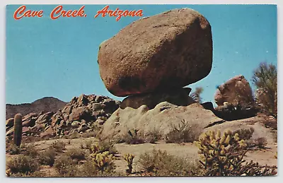 Balanced Rock Near Cave Creek Arizona AZ Desert Maricopa County Vtg Postcard B6 • $4.95