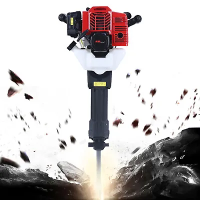 2-Stroke Gas Powered Concrete Breaker Demolition Jack Hammer Breaker Hammer 52cc • $194.75