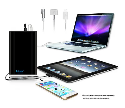 Lizone 50kmAh External Battery Power Bank Portable Charger Apple Macbook Pro Air • $129.99