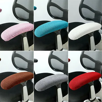 $11.65 • Buy 1 Pair Office Chair Armrest Covers Removable Arm Rest Stretch Protector Cover