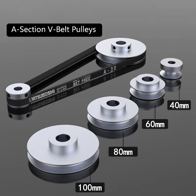 $26.79 • Buy V-Groove Aluminum Drive Pulley For A-Section V-Belt Pulleys OD 40/60/80/100mm