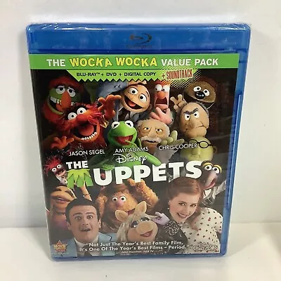 The Muppets (3-Disc Blu-ray+DVD+Digital+Soundtrack 2012) Wocka Wocka NEW SEALED • $8.29