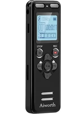 8GB Digital Voice Recorder Voice Activated TF Card Lectures Meetings  (101523) • $19.99