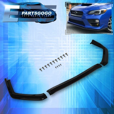$43.99 • Buy For 15-17 Subaru WRX / STI V-Limited Style Bumper Lip Spoiler Diffuser Body Kit