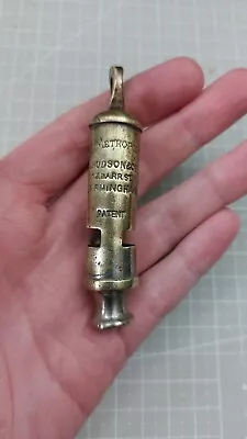 £35 • Buy Antique The Metropolitan Whistle J Hudson & Co 13 Barr St - 1909