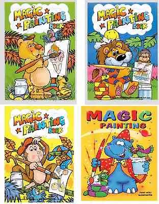 SET OF 12 X A6 MAGIC PAINTING COLOURING BOOKS CHILDREN NO MESS PARTY BAG FAVOURS • £3.49