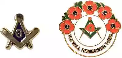 £9.99 • Buy Masonic Crested Spec Of Dust Badge And Masonic We Will Remember Enamel Badge